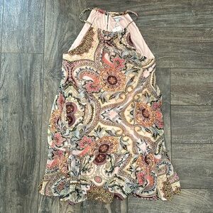 Paisley print dress womens Large